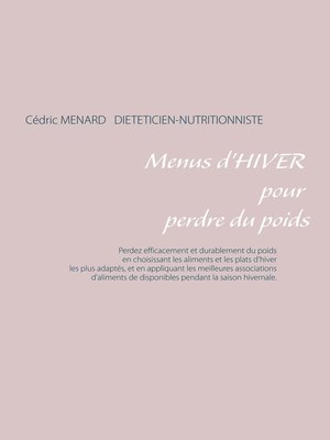 cover image of Menus d'hiver pour perdre du poids